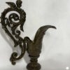 Ornate brass cherub ewer serving  handle & spout